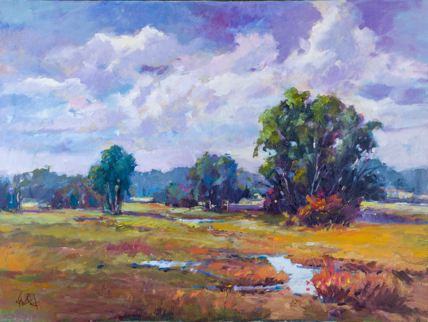 Murrells Inlet Artist Enhanced Canvas Print by John Beard Collection - main product image for Resin Society
