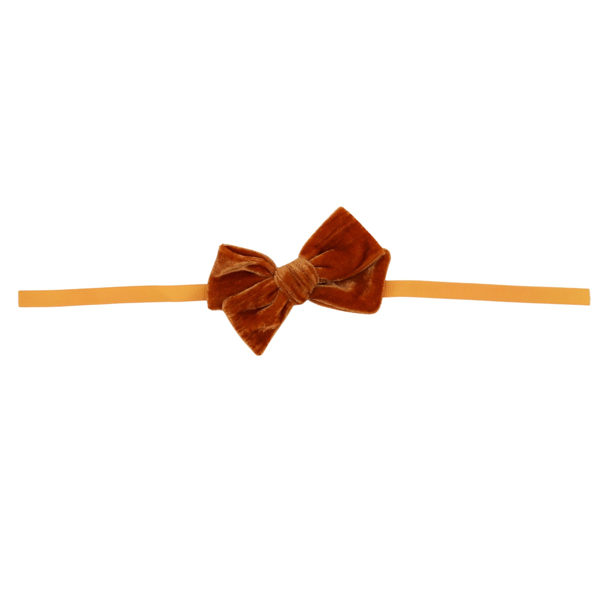 Mustard Velvet Napkin Bow Tie - Set of 6 by Ro'Table - main product image for Resin Society