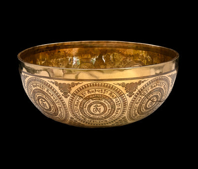 New Etched Jambati Tara Singing Bowl G#3 104Hz (CP) 11 1/4" N16222 by Bodhisattva Trading Company - product image 4 for Resin Society