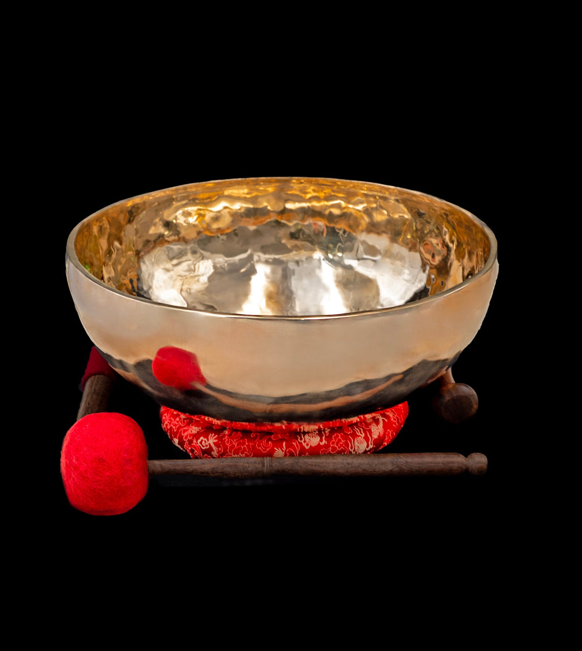 New Jambati Singing Bowl E2 82Hz (Near Concert Pitch) 14.5" N16279 by Bodhisattva Trading Company - main product image for Resin Society