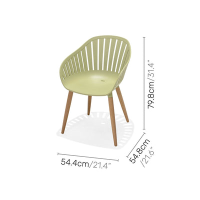Nassau 5 Piece Square Dining Set – Sage Green Social Plastic® by LifestyleGarden US - product image 6 for Resin Society