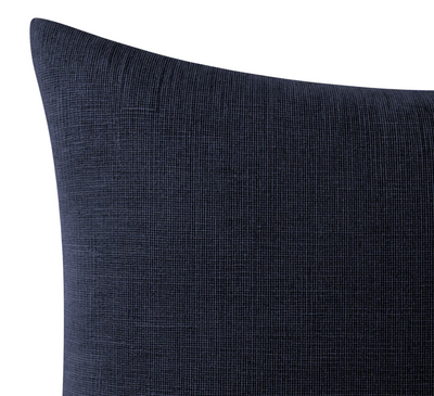 Bancroft Wool Pillow Cover in Navy Blue, Schumacher Textiles