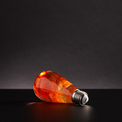 EP Light Xmas Gift Resin Bulb 3-Pack Bundle showing handcrafted resin LED bulbs