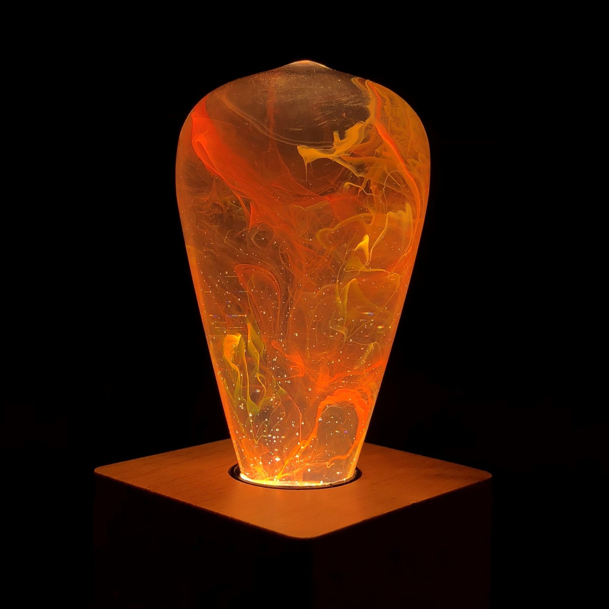 EP Light Xmas Gift Resin Bulb 3-Pack Bundle showing handcrafted resin LED bulbs