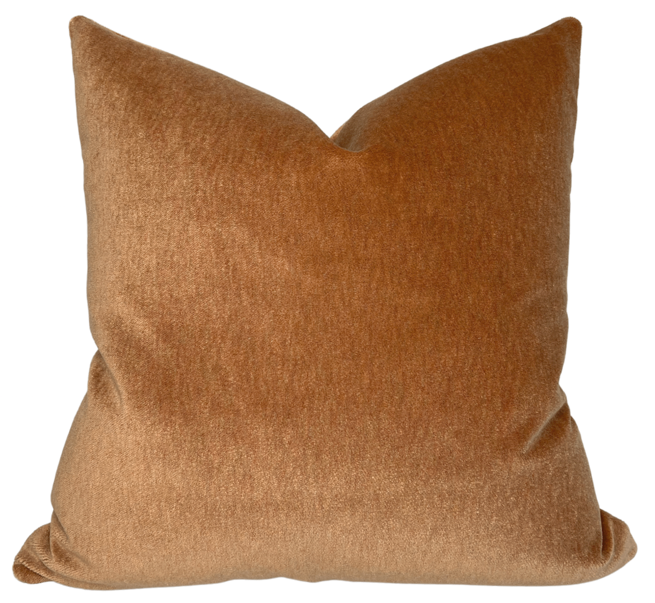 New Fortune Velvet Pillow Cover in Harvest Moon color, shown in varying sizes