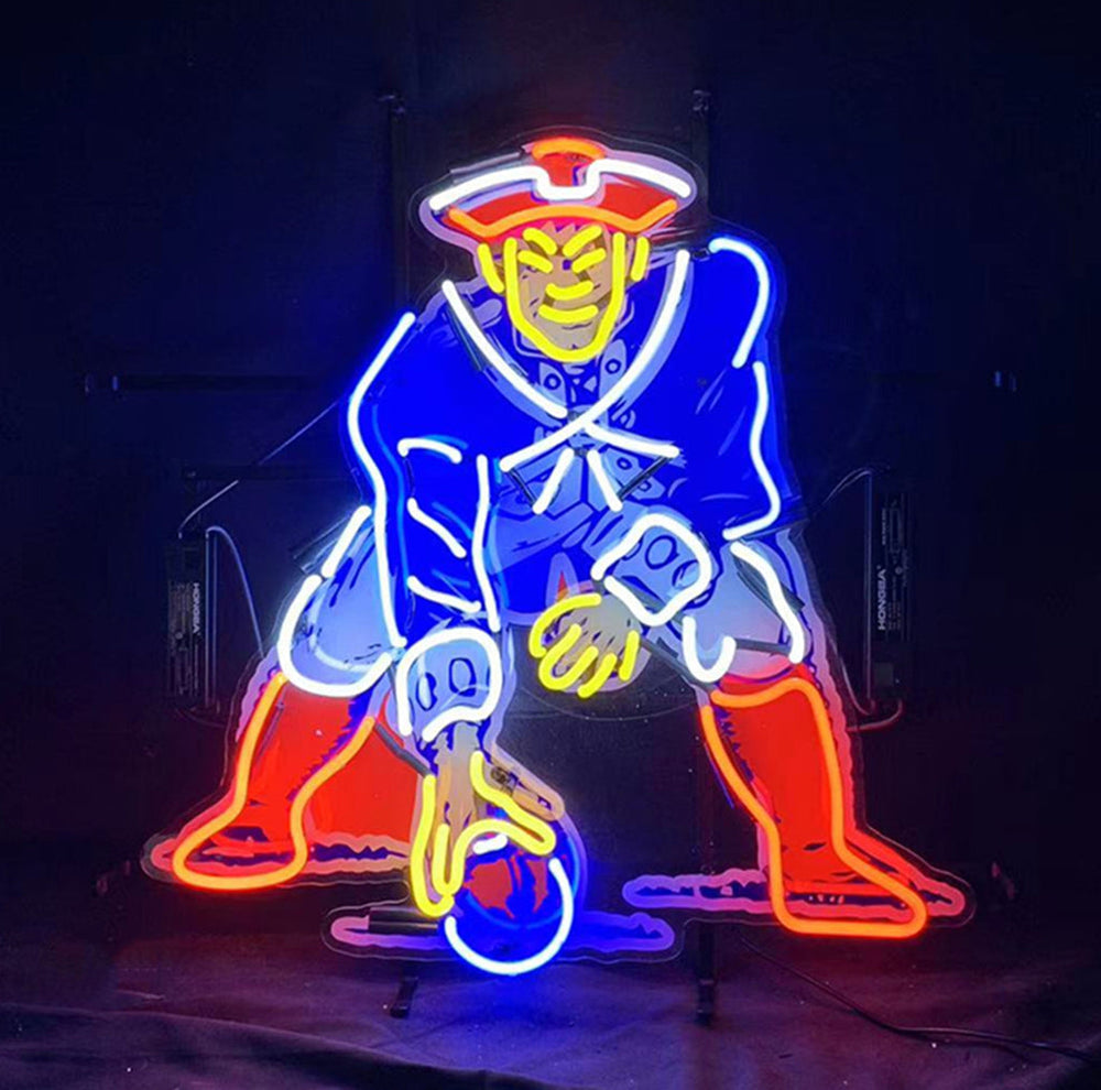 NFL New England Patriots Sport Team Neon Sign Light by Neon Signs Land - main product image for Resin Society