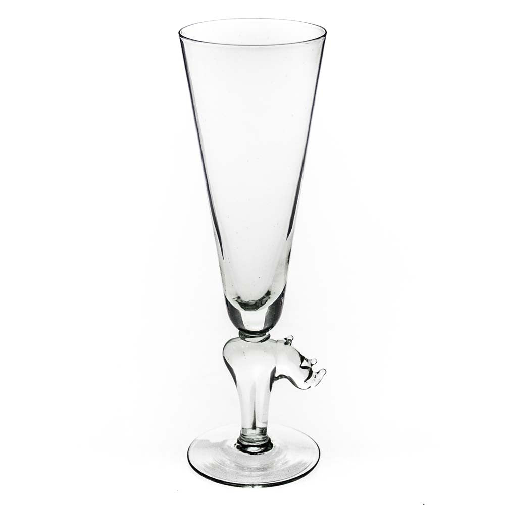 Champagne Glass with Animal Stem by Mbare Ltd - main product image for Resin Society