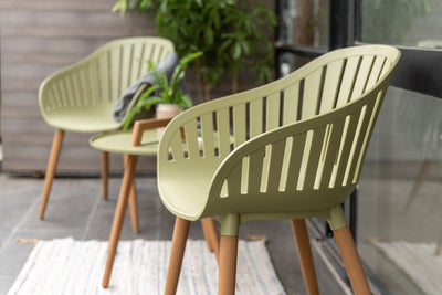 Nassau Carver Armchair In Sage Green Social Plastic® - 2pc by LifestyleGarden US - product image 2 for Resin Society