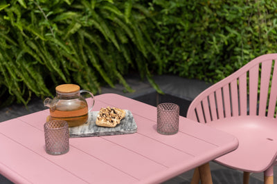 Nassau Bistro Set – Peony Pink Social Plastic® - 3pc by LifestyleGarden US - product image 2 for Resin Society