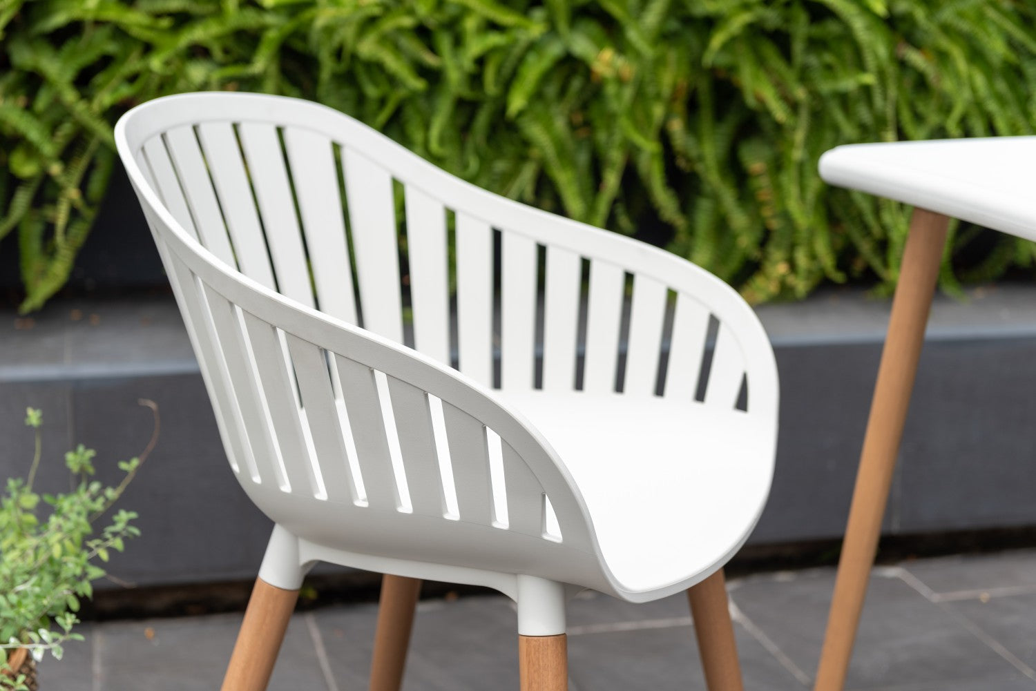 Nassau 3pc Bistro Set – White Social Plastic® by LifestyleGarden US - product image 3 for Resin Society