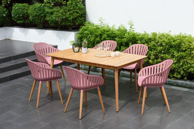 Nassau Rectangular Hardwood Table by LifestyleGarden US - main product image for Resin Society