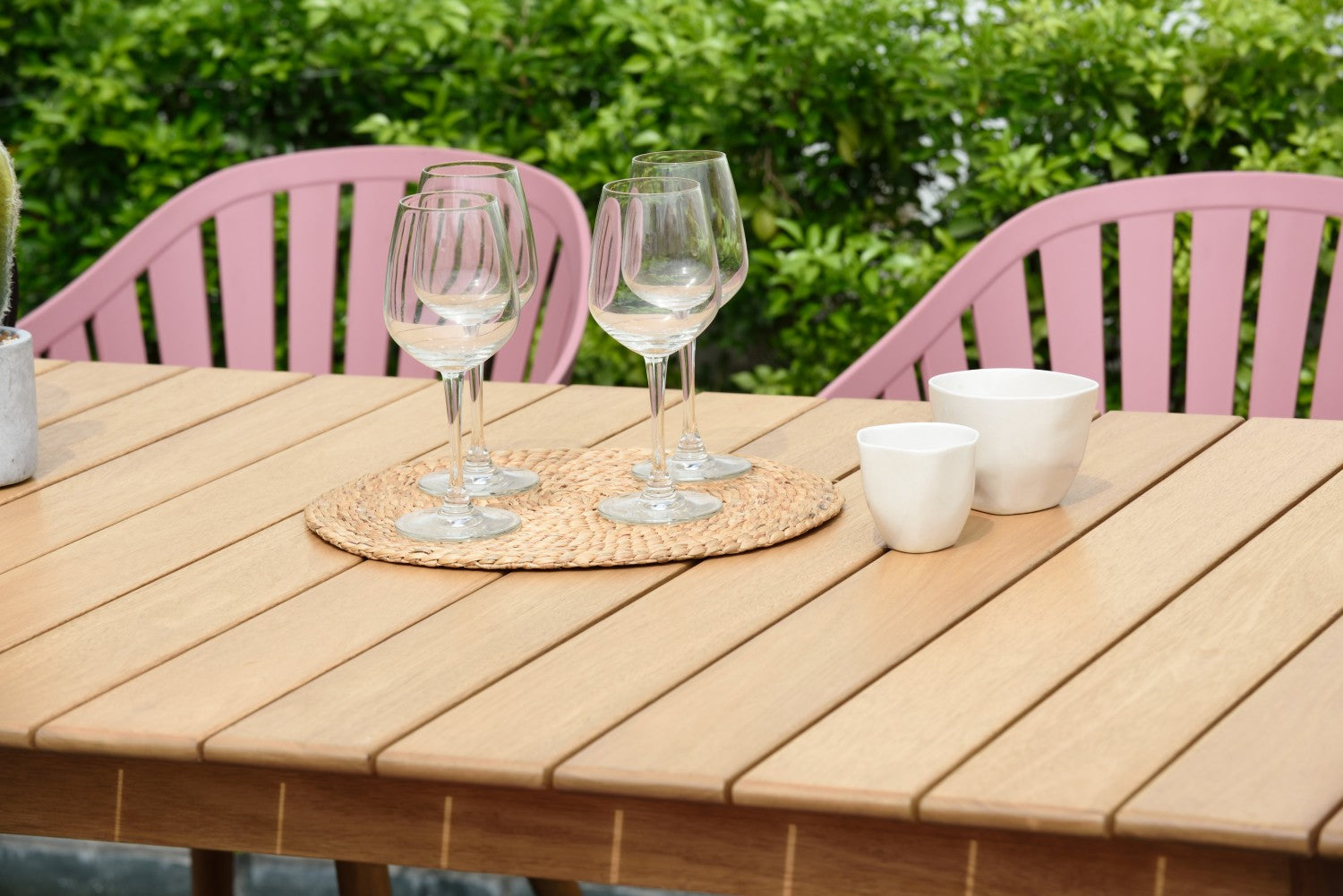Nassau Rectangular Hardwood Table by LifestyleGarden US - product image 2 for Resin Society