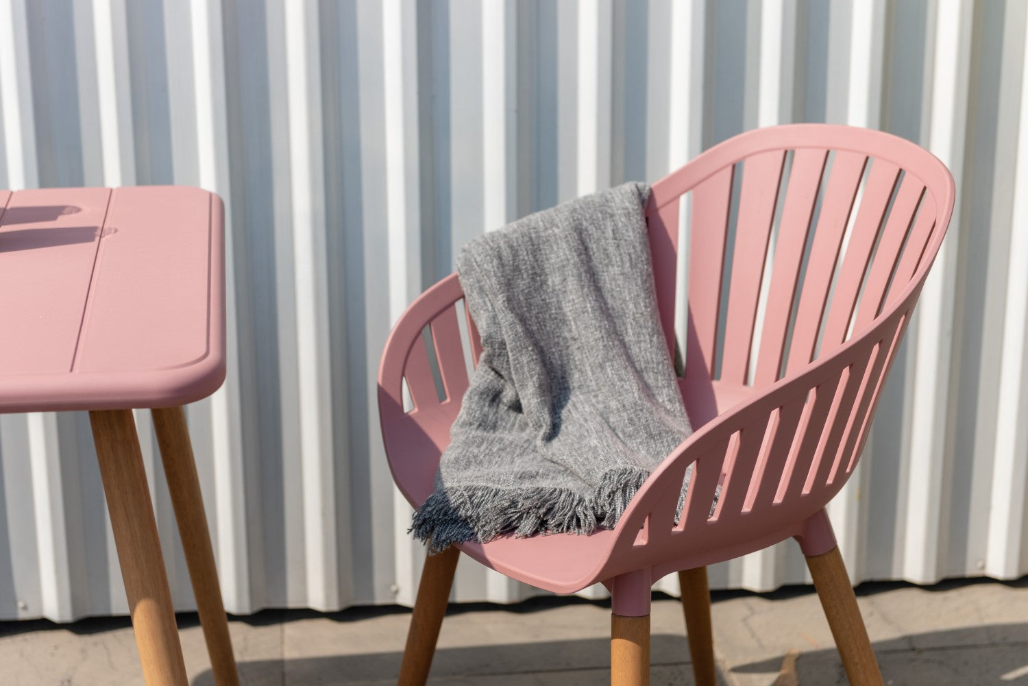 Nassau Carver Armchair in Peony Pink Social Plastic® - 2pc by LifestyleGarden US - main product image for Resin Society