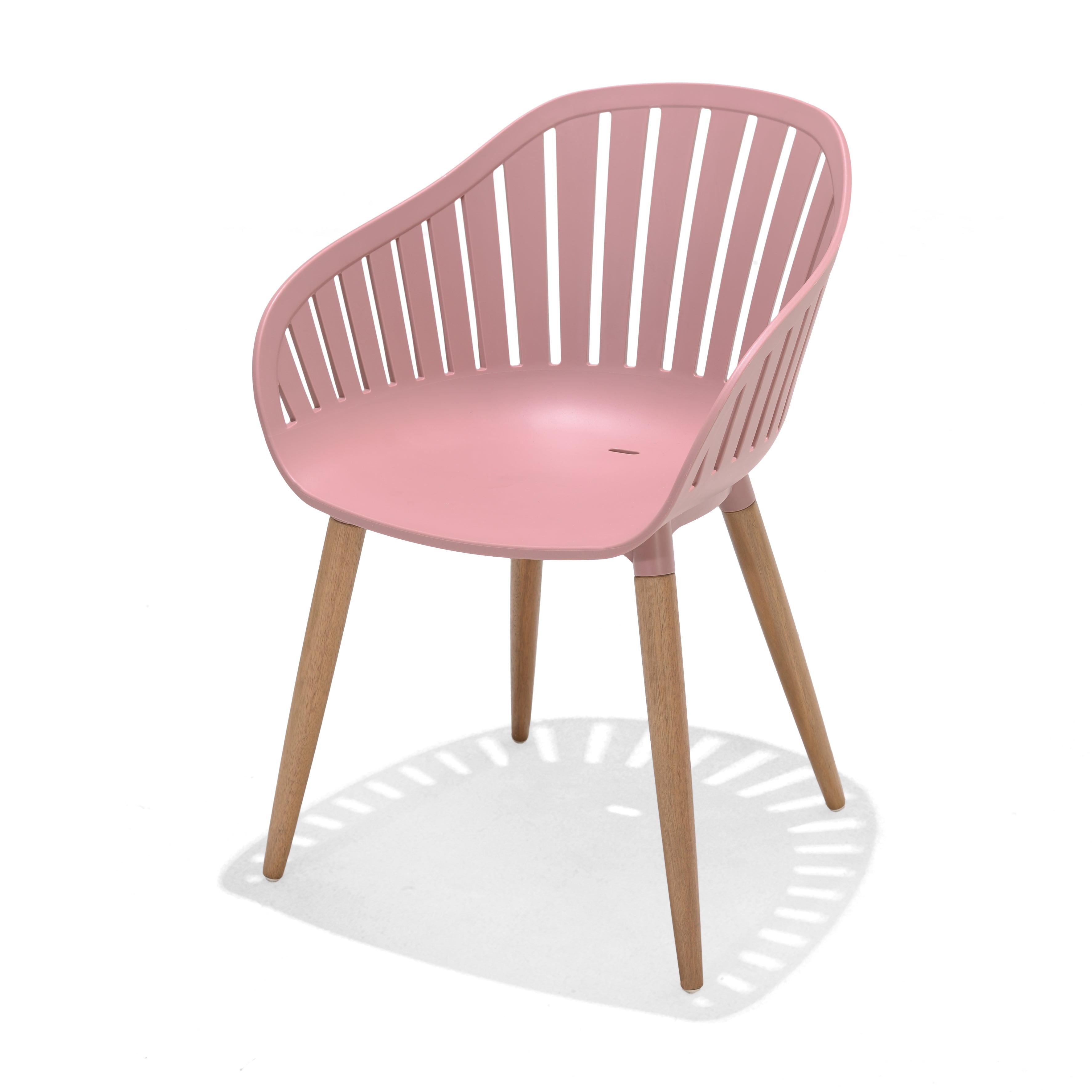 Nassau Carver Armchair in Peony Pink Social Plastic® - 2pc by LifestyleGarden US - product image 5 for Resin Society