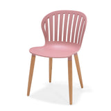 Nassau Side Chair in Peony Pink Social Plastic®- 2pc by LifestyleGarden US - product image 5 for Resin Society
