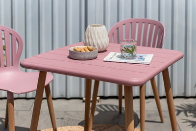 Nassau Square Table – Peony Pink Social Plastic® by LifestyleGarden US - product image 4 for Resin Society