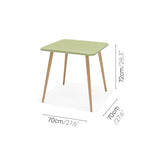 Nassau Square Table – Sage Green Social Plastic® by LifestyleGarden US - product image 9 for Resin Society