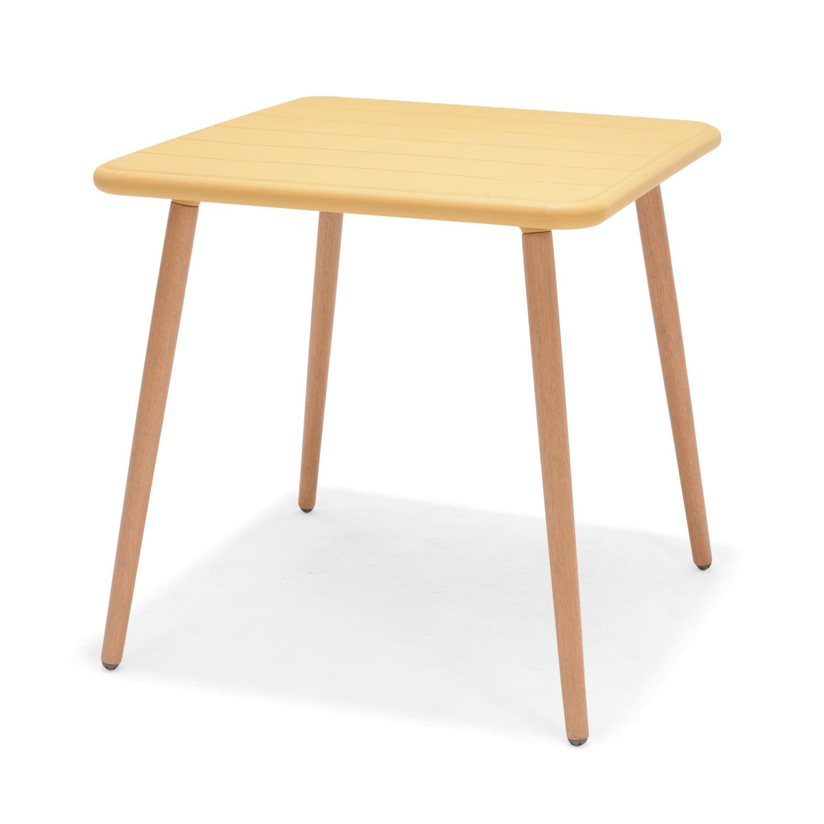 Nassau Square Table – Honey Yellow Social Plastic® by LifestyleGarden US - product image 5 for Resin Society