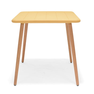 Nassau Square Table – Honey Yellow Social Plastic® by LifestyleGarden US - product image 6 for Resin Society