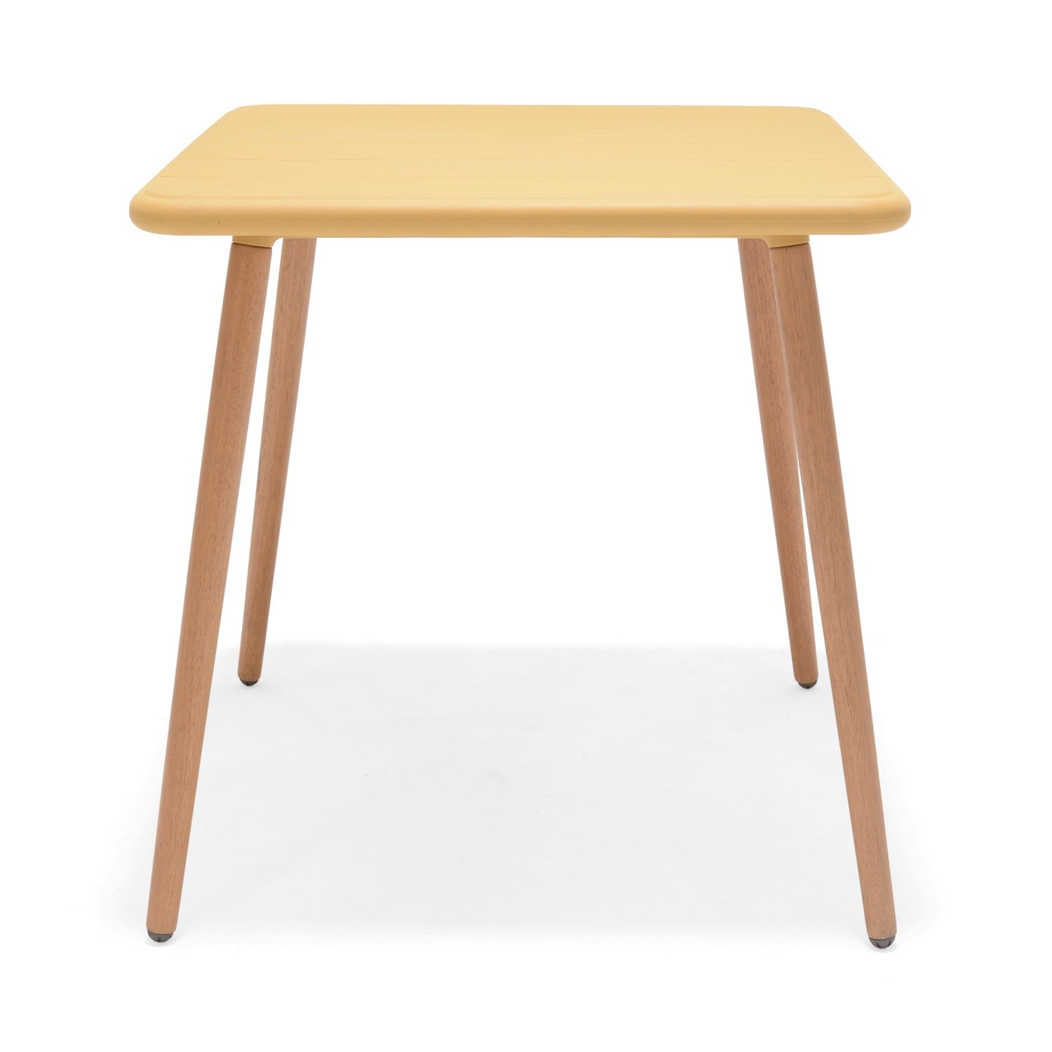 Nassau Square Table – Honey Yellow Social Plastic® by LifestyleGarden US - product image 7 for Resin Society