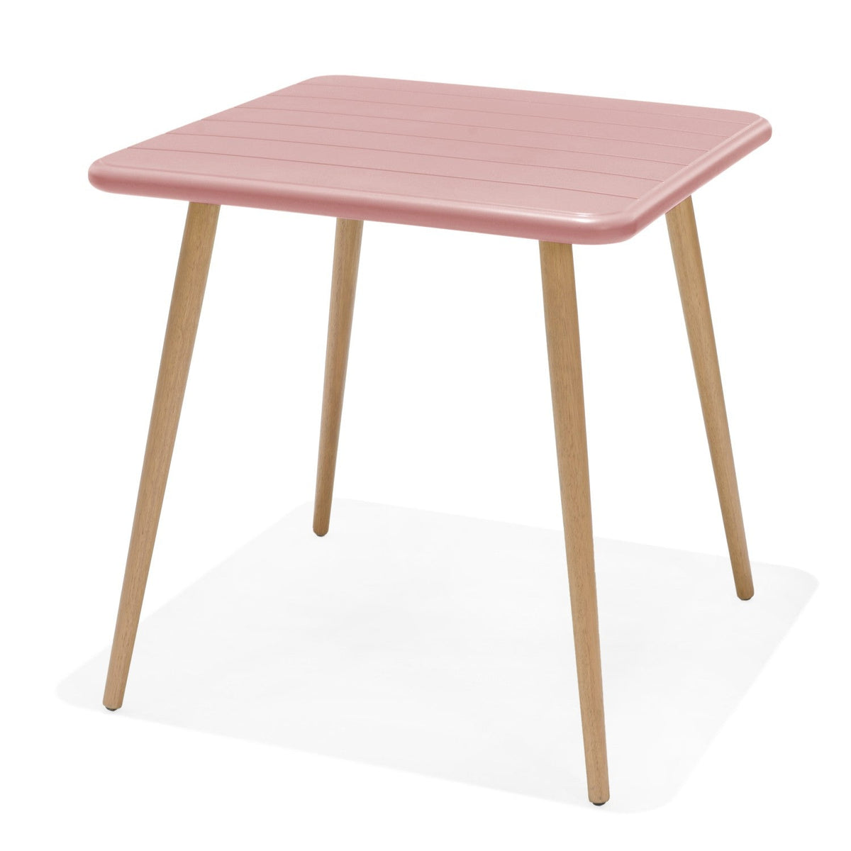 Nassau Square Table – Peony Pink Social Plastic® by LifestyleGarden US - product image 5 for Resin Society