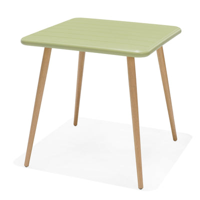 Nassau Square Table – Sage Green Social Plastic® by LifestyleGarden US - product image 5 for Resin Society