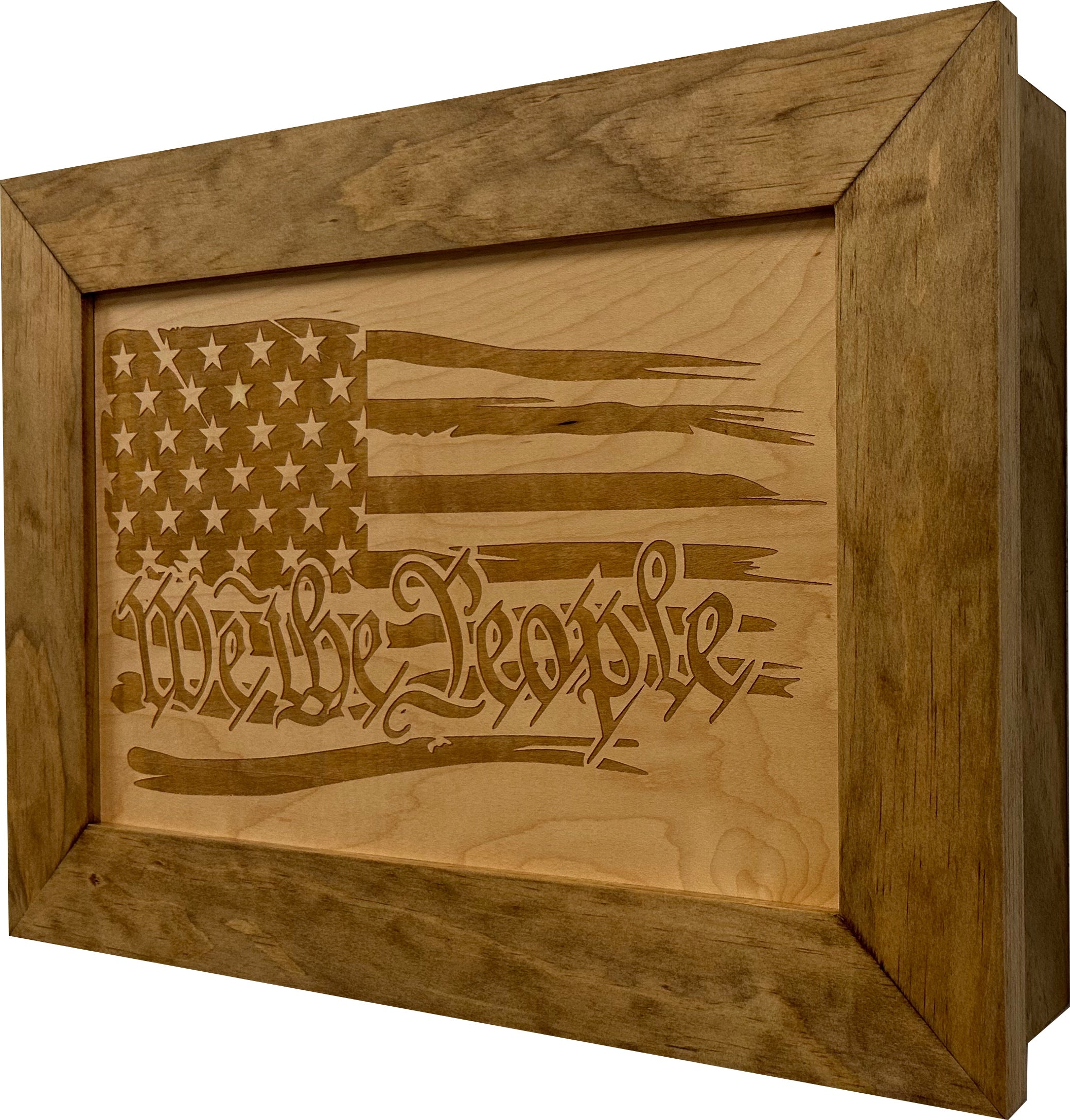 American Flag Gun Cabinet We The People Decorative and Secure Hidden by Bellewood Designs - product image 9 for Resin Society