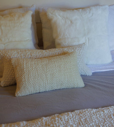 Rabbit Skin Pillow by Homelosophy