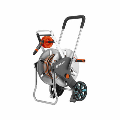 Metal Hose Cart with Easy Hose Guide, Including 82 ft ½” Hose