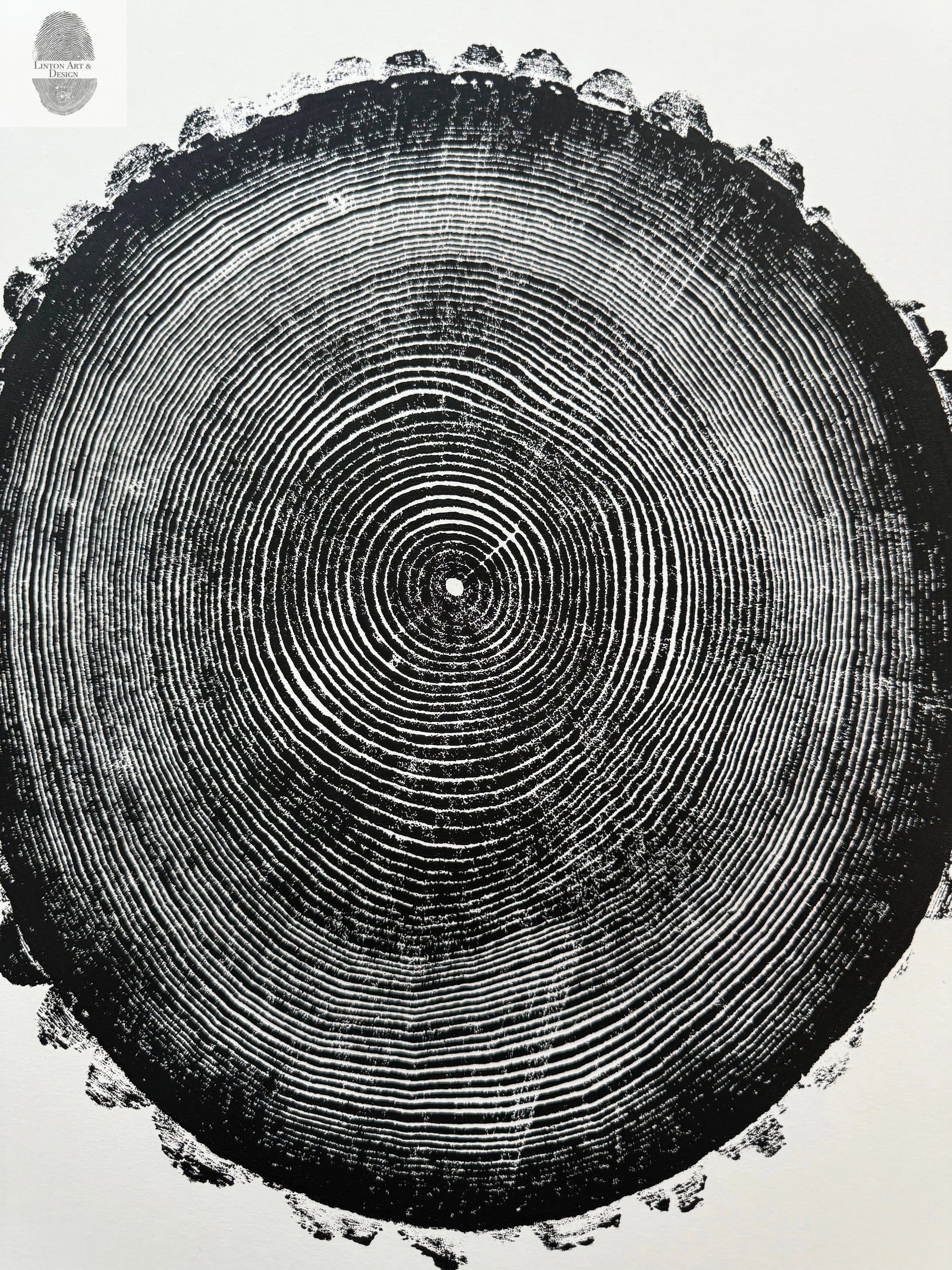 New Hampshire Ash: Beautiful Tree Ring Prints and Woodblock Art