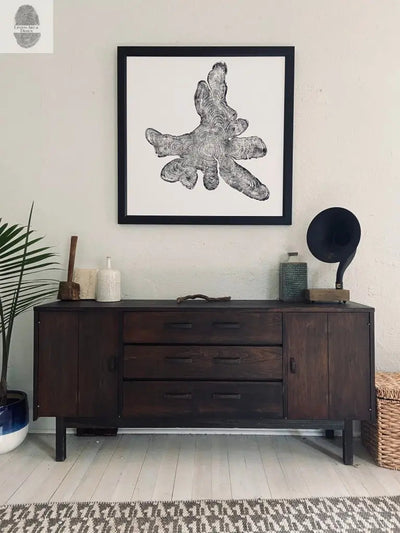 New York, Adirondack Mountains, Woodcut Print, Natural Wood Slices, Huge Wall Art, 36x36 inches