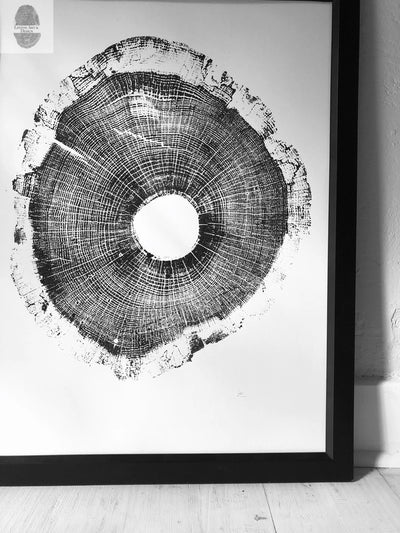 North Carolina Tree Art - Oak - 18x24 print