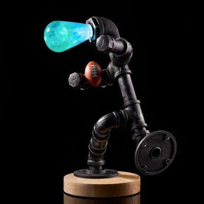 EP Light Ocean Resin LED Lamp showcasing handcrafted ocean-inspired resin design with wooden base options