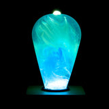 EP Light Ocean Resin LED Lamp showcasing handcrafted ocean-inspired resin design with wooden base options