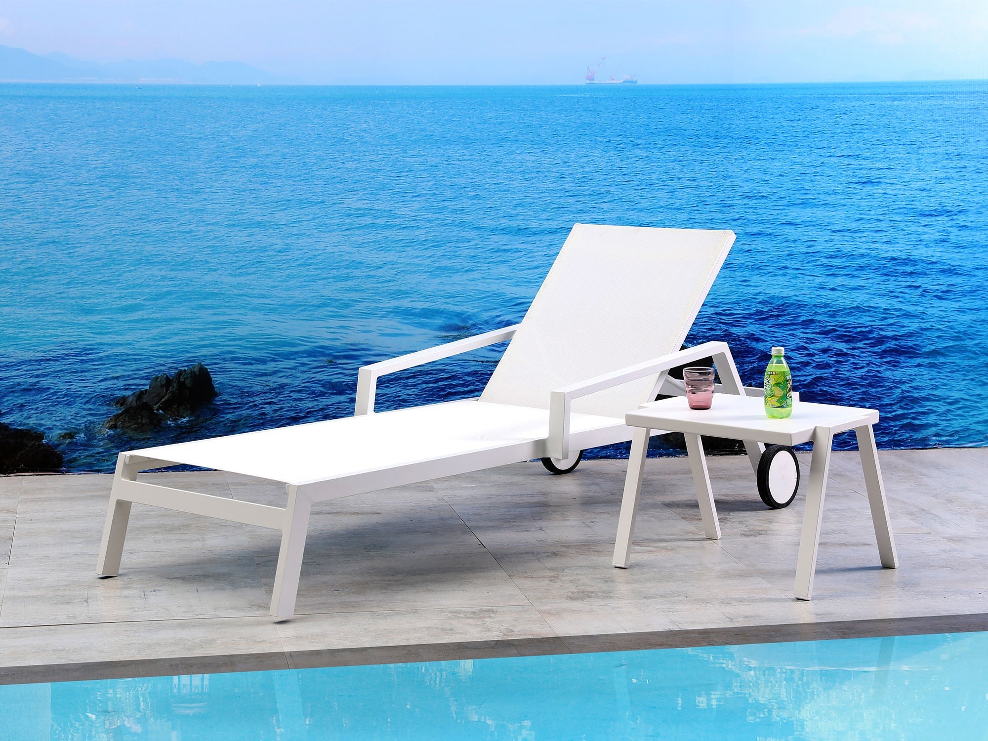 Bondi Outdoor Chaise Sets of 2 detail image - Resin Society