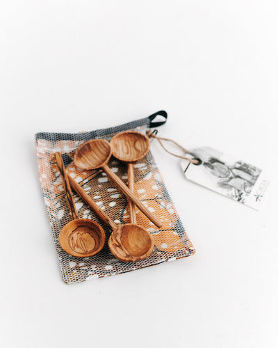 Olive Wood Condiment Spoon Set by Mbare Ltd - product image 2 for Resin Society