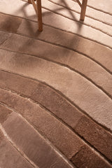 OMBRÉ – Custom Made Shearling and Cowhide Rug by Homelosophy