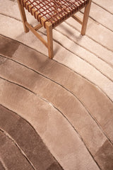 OMBRÉ – Custom Made Shearling and Cowhide Rug by Homelosophy