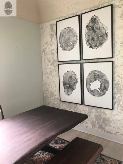 Oak, Pine, & Hemlock Set of 4 - 24x36 each print by lintonart - product image 5 for Resin Society
