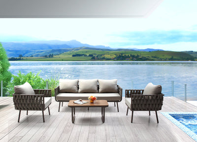 Oasis indoor / Outdoor Living Collection 4 Pieces detail image - Resin Society