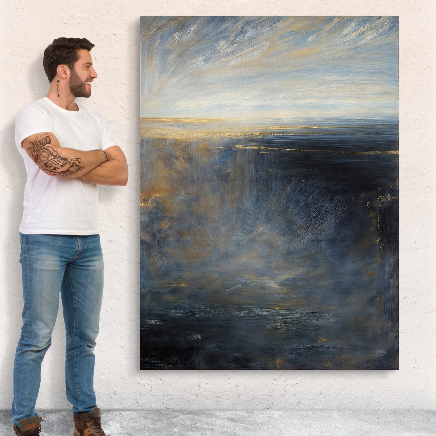 Canvas Print: "Oceans Lament" by Tailored Canvases - product image 4 for Resin Society