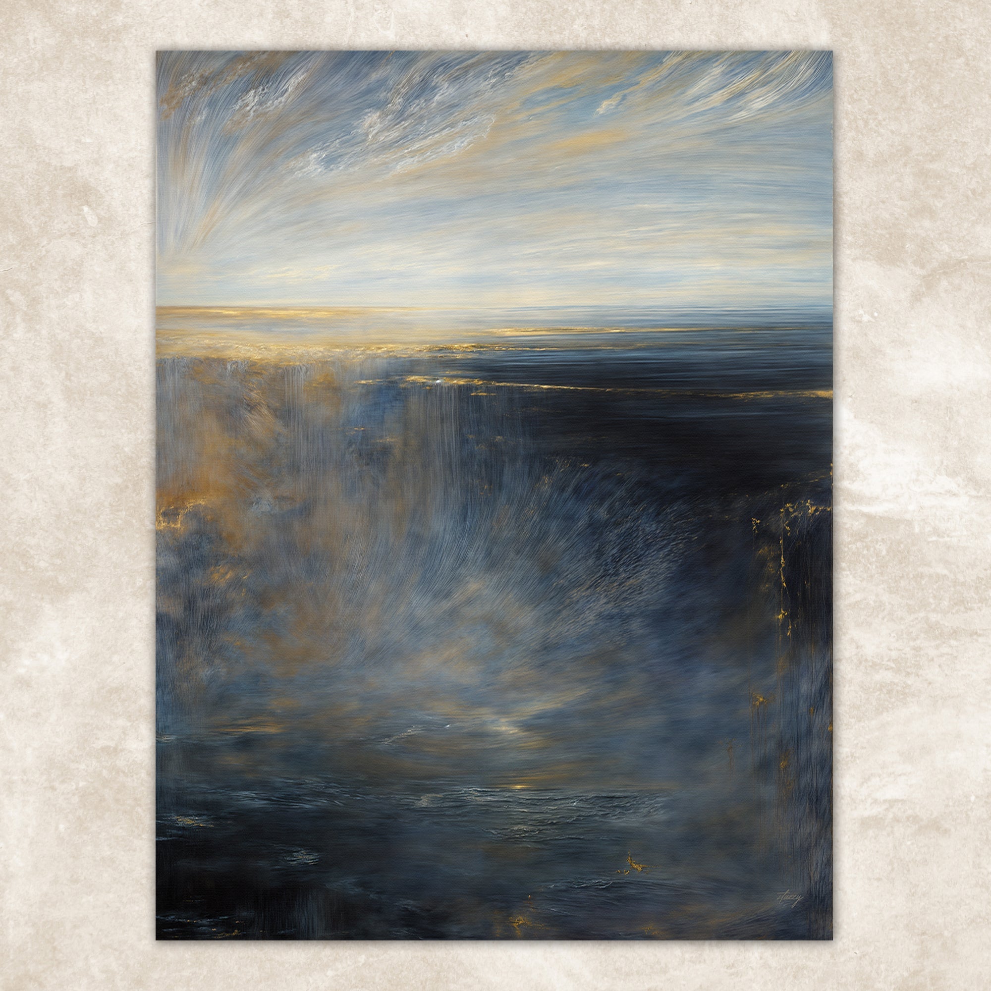 Canvas Print: "Oceans Lament" by Tailored Canvases - product image 5 for Resin Society