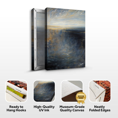 Canvas Print: "Oceans Lament" by Tailored Canvases - product image 6 for Resin Society