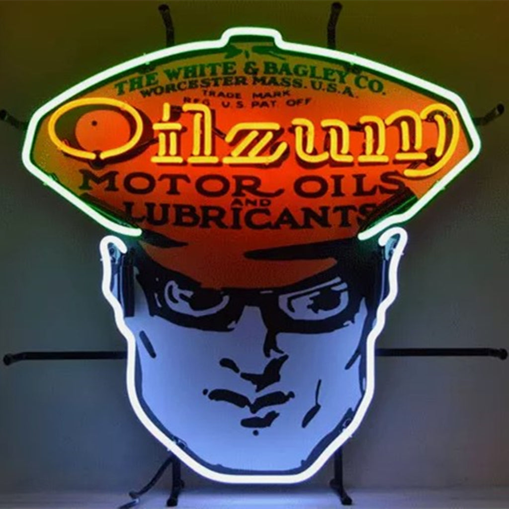 Oilzum Motor Oils Lubricants Neon Signs by Neon Signs Land - main product image for Resin Society