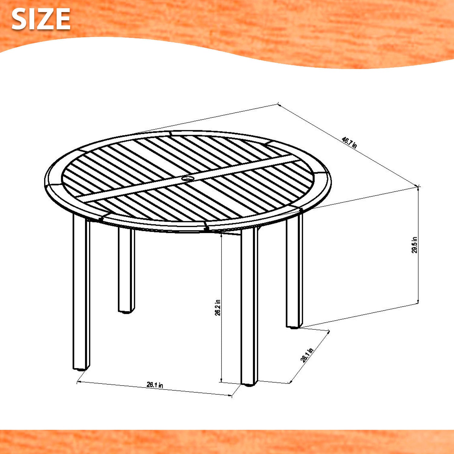 Oldbury Round Table and 4 Chamonix Carver Armchair Dining Set by LifestyleGarden US - product image 10 for Resin Society