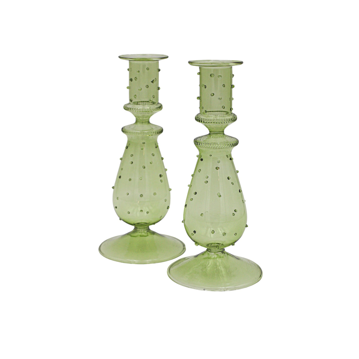 Olive Grove Dotty Candle Holder - Pair by Ro'Table - main product image for Resin Society