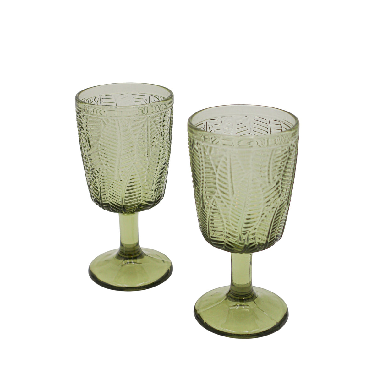 Olive Leaf Goblet - Set of 4 by Ro'Table - main product image for Resin Society