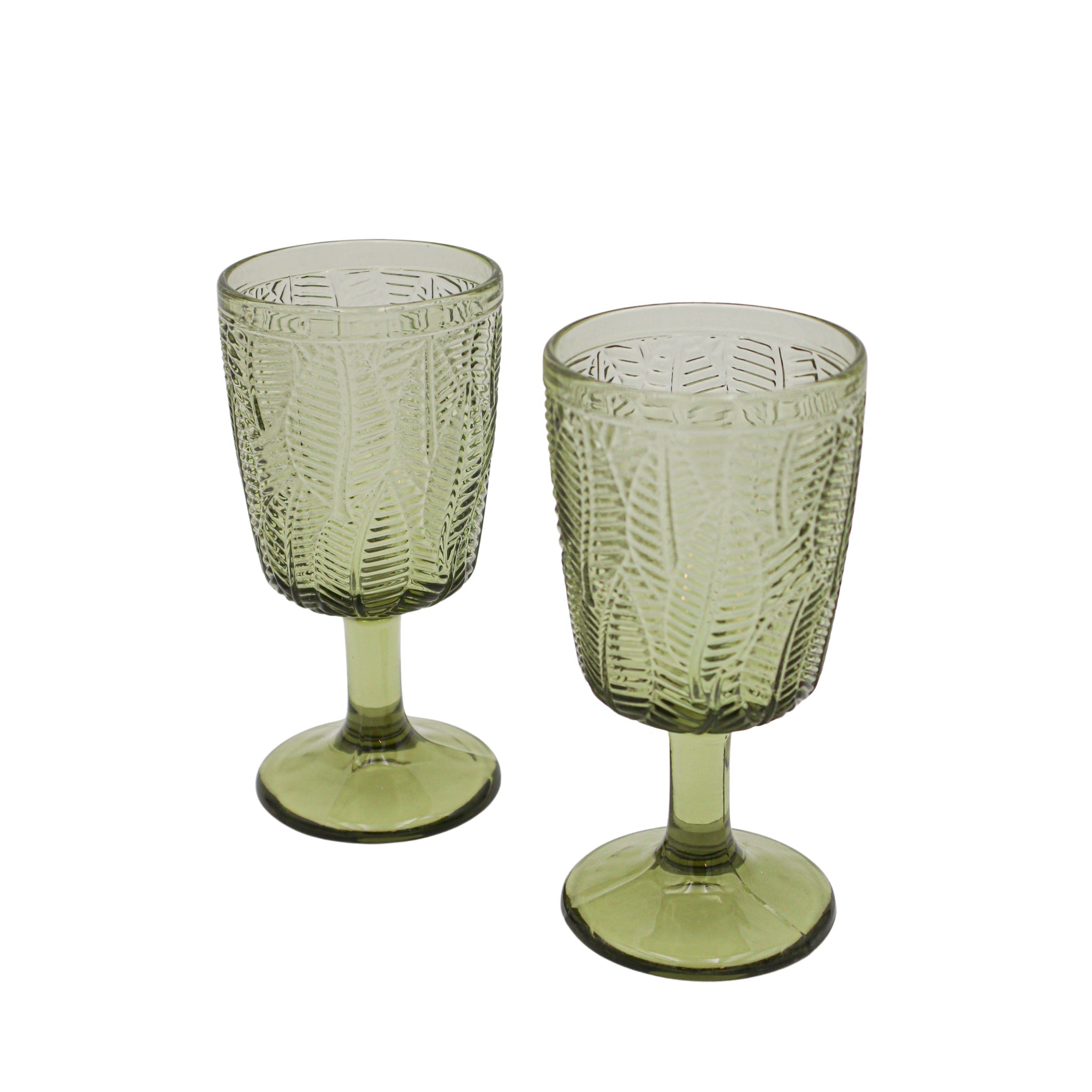 Olive Leaf Goblet - Set of 4 by Ro'Table - main product image for Resin Society