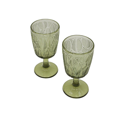 Olive Leaf Goblet - Set of 4 by Ro'Table - product image 3 for Resin Society