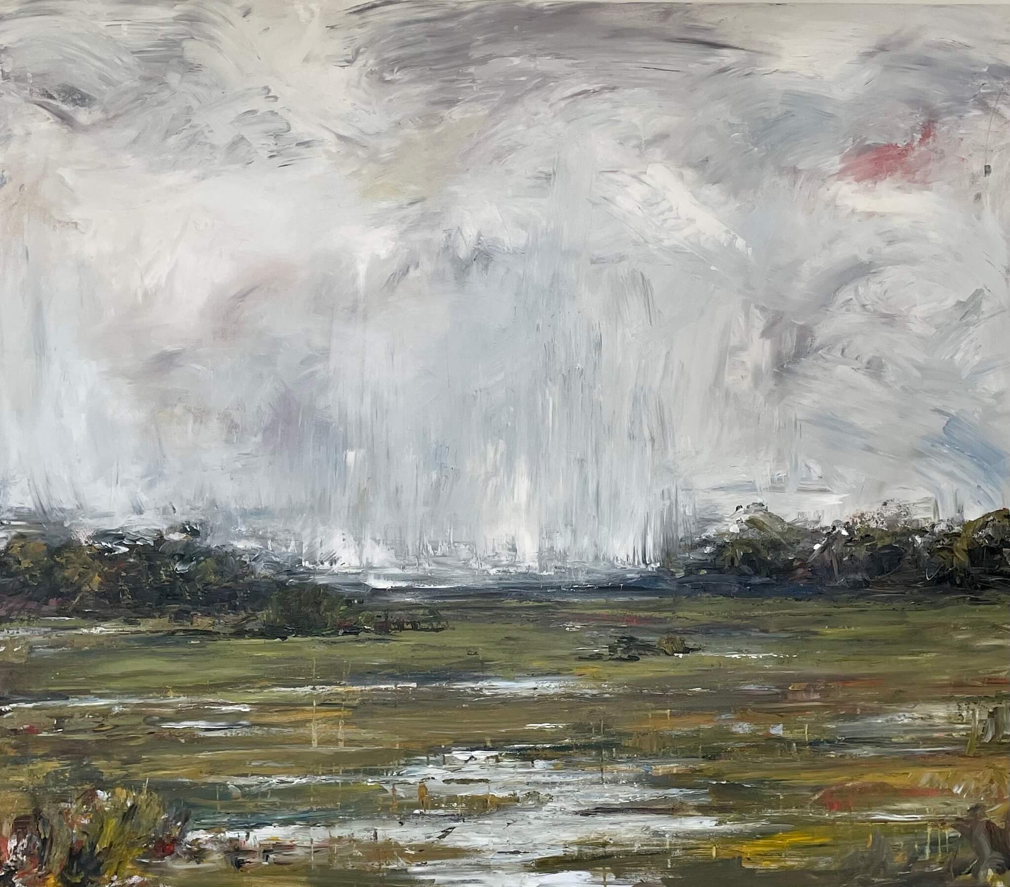 On the Marsh Artist Enhanced Canvas Print by John Beard Collection - main product image for Resin Society